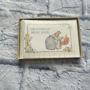Beatrix potter Peter rabbit grandmas brag book photo album 1990 Vtg CR Gibson